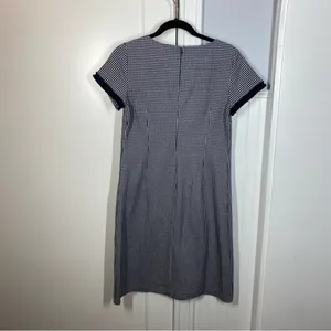 Talbots Houndstooth Ponte‎ Dress Preppy Old Money Academia Classic size 6 office thumbnail 4