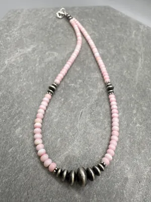 Handmade 15” Navajo Style Sterling Silver Saucers Choker thumbnail 4
