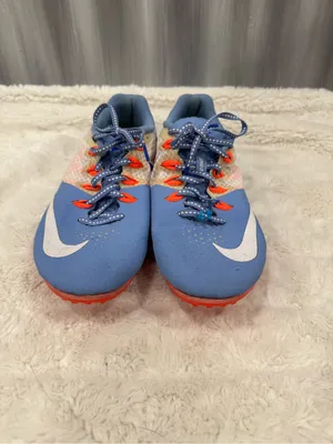 Nike Women’s Zoom Rival S8 Chalk Blue Hyper Orange Track Shoes thumbnail 3