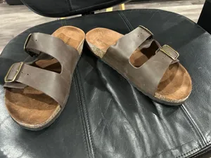 Sonoma Brown Double-Buckle Leather Slide Sandals thumbnail 5