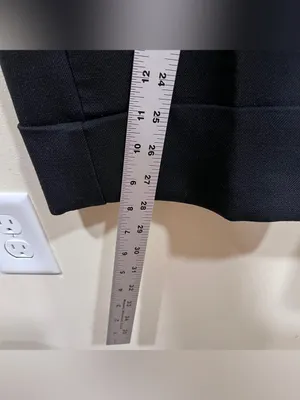 Sezane High Waist Straight Leg Wool Blend Pants Trousers-Black-Size 38 (US 6) thumbnail 4
