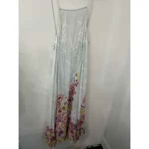 Intimately Free People Blue Floral Embrace It Maxi Dress Open Back S Square Neck thumbnail 11