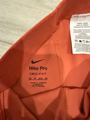 Orange Nike Pro Shorts thumbnail 4
