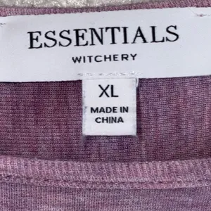 Witchery Essentials‎ Purple Long Sleeve Top XL Soft Stretch Minimalist thumbnail 4