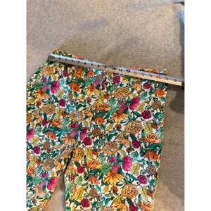 Kate Hill Casual Floral Corduroy Pants Womens Size 14 Straight Leg Multicolor thumbnail 3