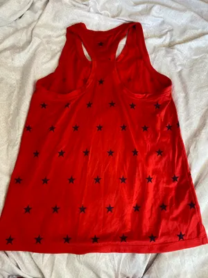 red and white and blue star tank top thumbnail 4