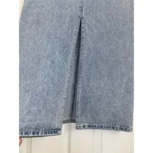 Princess Polly Light Wash Denim Maxi Skirt 4 Cottagecore Cowgirl Y2K Boho Grunge thumbnail 3