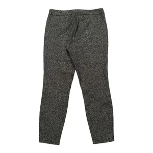 Large Nanette Lepore Metallic silver, black ankle length skinny pants. thumbnail 2