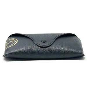 Ray-Ban Black Leather Glasses Case for Sunglasses Eyeglasses with Cleaning Cloth thumbnail 4