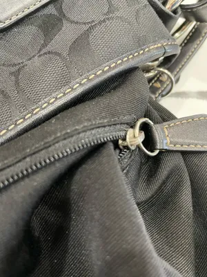 Vintage Coach Soho Signature Canvas Buckle Duffle Bag 3574 Black ORIGIN RECEIPT thumbnail 11