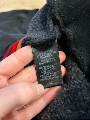 Aviator Nation Women’s Rainbow Rib Crew Neck Sweatshirt Charcoal Gray Size M thumbnail 6