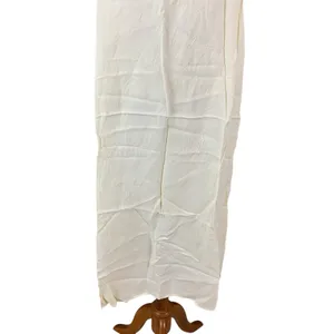 Jessica‎ McClintock Cream Slip Midi Dress Spaghetti Strap Small Slit Large thumbnail 3
