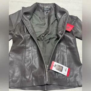 Kenneth cole  NWT Faux leather Jacket thumbnail 5