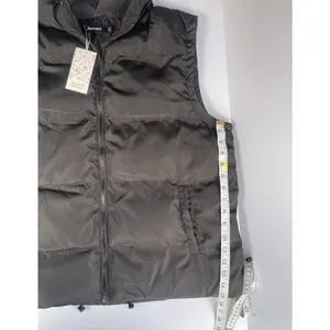 Automet Women's Cropped Puffer Vest Size XL Black Full Zip Pockets thumbnail 6