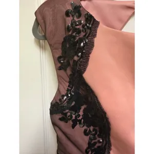 Do & Be Dusty Rose Sheath Dress Sequin Lace Cutout Back Slit‎ Cocktail M NWT thumbnail 6
