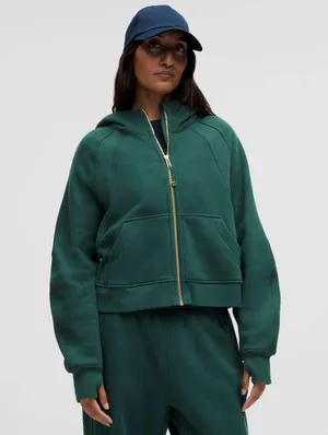 Lululemon Scuba Oversized Full-Zip Hoodie Storm Teal / Gold thumbnail 1