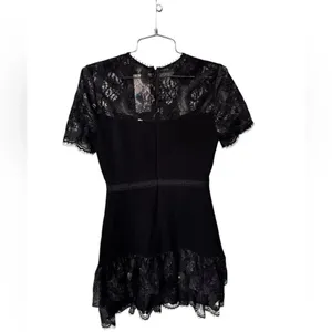 Shoshanna Manon Lace Dress in Black NWT 2 thumbnail 3