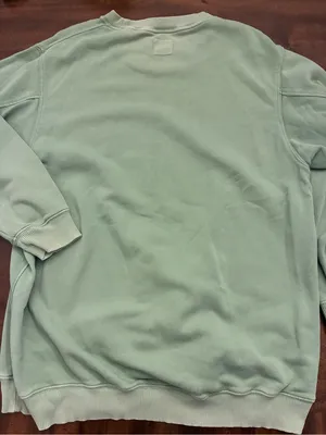 Aerie Crewneck Sweatshirt Medium Graphic River Valley Green tiny stains thumbnail 3