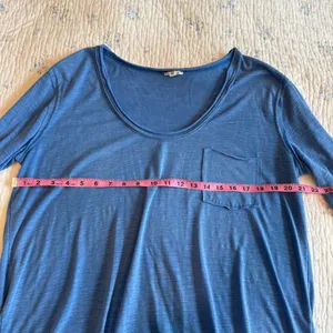 POL Women’s Front Pocket Relaxed Lightweight Long Sleeve Knit Top Casual‎ Blue thumbnail 5
