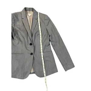 J. Crew Factory Women’s Lightweight Wool Blend Gray Suit Blazer F3731 size 2‎ thumbnail 10