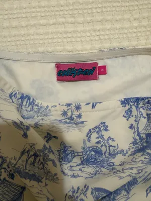 edikted blue and white tube top thumbnail 2