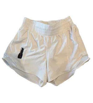 Lululemon Hotty Hot Hawaii Exclusive Pineapple Off White Lined Short 4" Inseam 2 thumbnail 1