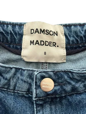 Damson Madder Revolve Women’s Sailor High Waisted Wide Leg Vintage Blue Jeans thumbnail 4
