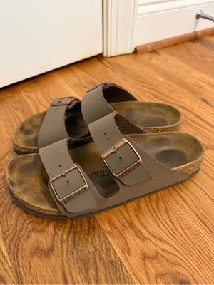 BIRKENSTOCK Arizona Brown Leather Two Strap Sandals Size 39 thumbnail 6
