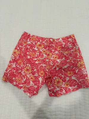 NWOT Lilly Pulitzer Pink Floral Shorts Size 0 thumbnail 2