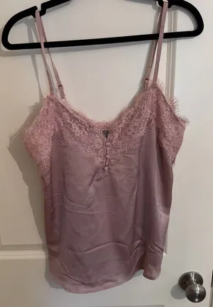Oak & Trellis Lace Cami Camisol Dusty Rose Size XL NWT thumbnail 1