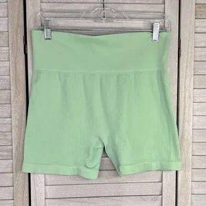 COLSIE Ribbed Bike Shorts Mint Green-XL thumbnail 1