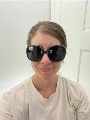 NIB Joopin Black Round Oversized Sunglasses thumbnail 10