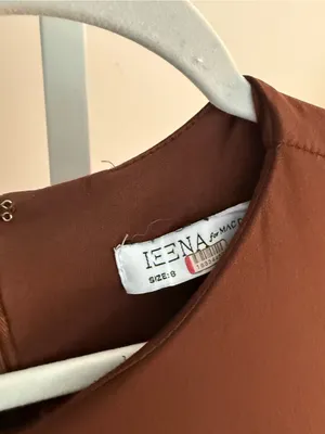 Mac Duggal Espresso Chocolate Brown Long Sleeve Gown Maxi Dress 8 thumbnail 3