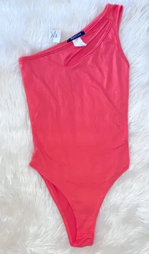 Charlotte Russe Pink and Orange Sleeveless Bodysuit thumbnail 1