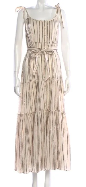 Veronica Beard Michi Dress in Natural Multi thumbnail 1