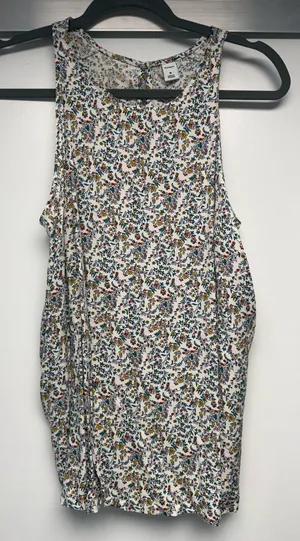 Old Navy Floral Print Sleeveless Tank Top thumbnail 1
