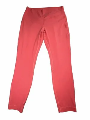 Lululemon Align High-Rise Crop Leggings Women’s Size 12 Pink Coral Yoga Pants thumbnail 3