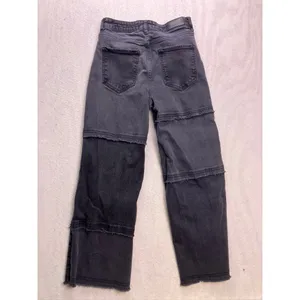 Rails The Getty Crop Womens Size‎ 27 Black Patchwork High Rise Wide Leg Jeans thumbnail 12