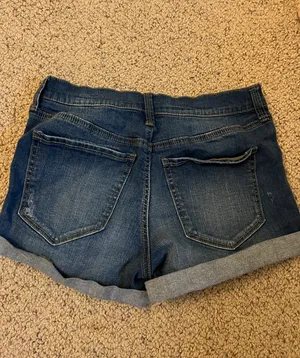 Mudd Dark denim ripped jean shorts thumbnail 2