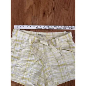 Nike‎ Yellow White Belted Womens Golf Shorts 10  Checkered thumbnail 4