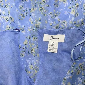 Size XL Long Sleeve Floral Ruffled Dress thumbnail 12