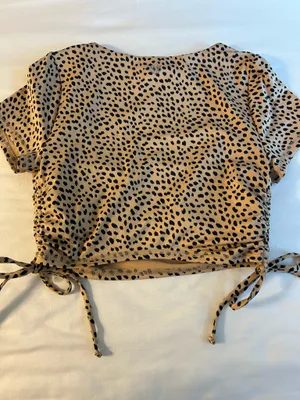 Forever 21 Cheetah Square Neck Crop Top thumbnail 2