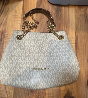 Michael Kors Beige Gold Women's Bag with damage thumbnail 1
