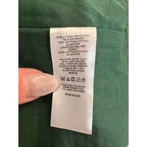 Loft Green Eyelet Ruffle Square Neck Sleeveless Cotton Midi Sundress Size 10 thumbnail 10