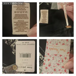 Free People Feel The Sun Jumpsuit NWT Black Paisley Wide Leg Size 2 thumbnail 9