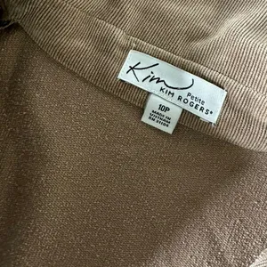 Kim Rogers Dark Academia Faux Suede Corduroy Blazer Jacket Two Button Pleated Pocket 10P thumbnail 11