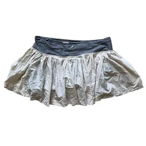 Lululemon Pleat to Street Skort White‎ Grey tennis skirt pleated Size 10 thumbnail 2