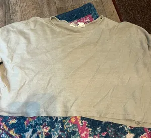 Parachute Women's Short-Sleeve Crewneck Top in Light Olive thumbnail 1