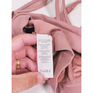 Alo Airlift Mesh Just Right Sports Bra Size S Pink Mauve Pilates Gym Yoga Sporty thumbnail 9