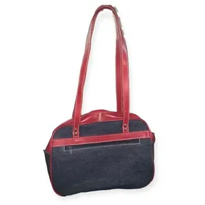 Deadstock vintage y2k denim embroidered c initial purse thumbnail 2